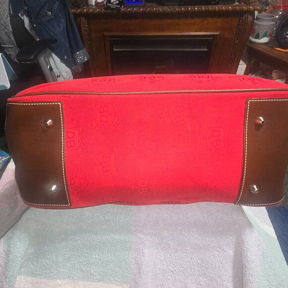 Dooney & Bourke Red Donegal Crest Double Handle Tote w/ Accessories NWOT - Picture 14 of 16